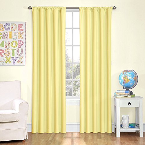 ECLIPSE Microfiber Blackout Thermal Rod Pocket Window Curtains
