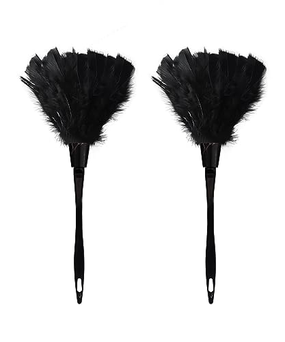 Eco-Friendly Turkey Feather Dusters (2 pcs Black)