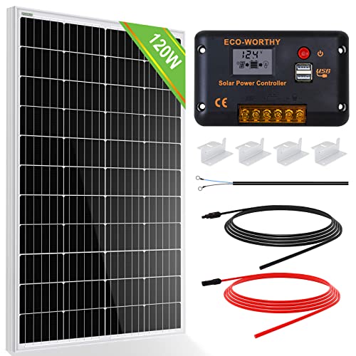 ECO-WORTHY 120W Solar Panel Kit Off-Grid System