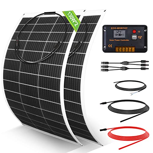 ECO-WORTHY 260W Flexible Solar Panel Kit