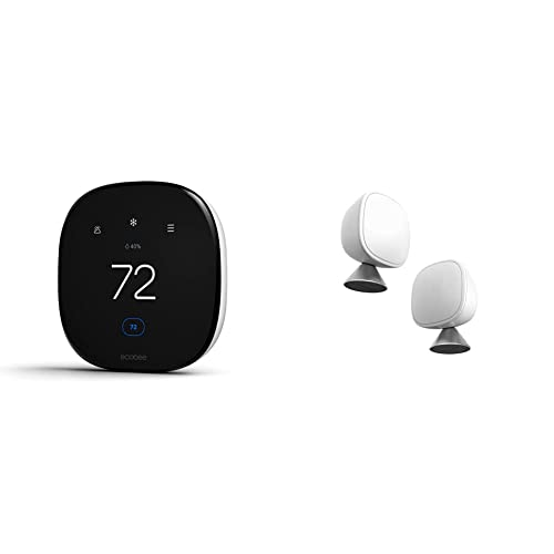 ecobee Smart Thermostat Enhanced with Alexa & SmartSensor 2 Pack