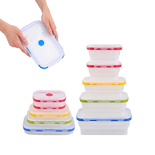 Kitchen + Home Thin Bins Collapsible Containers - Set of 2 XL Silicone Food  Storage Containers