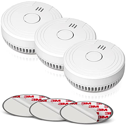 Smart Photoelectric Smoke Alarms, 3 Pack