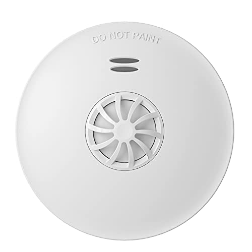 Ecoey Smoke and Heat Detector with Built-in Battery