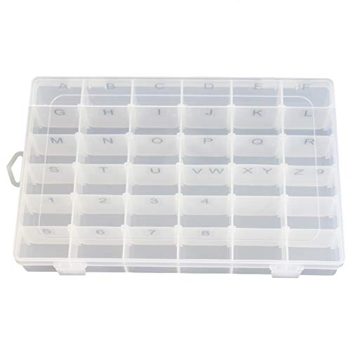 Adjustable Dividers Letter Storage Case with 36 Compartments by Eddileung