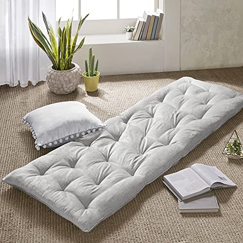 Edelia Foldable Poly Chenille Lounge Floor Pillow Cushion