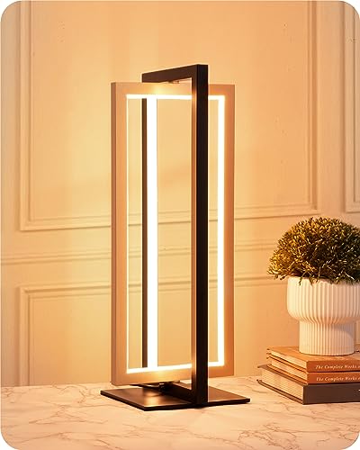 EDISHINE LED Table Lamp - Adjustable Color Temperatures, Stepless Dimming, Sleek Design