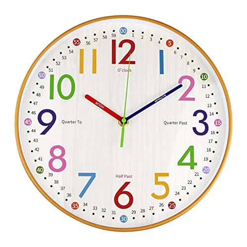 Educational Wall Clock for Kids