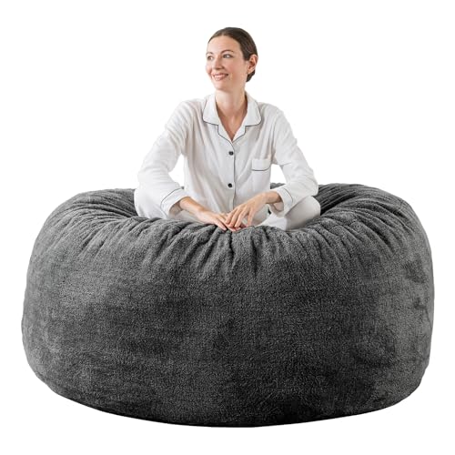 EDUJIN [Removable Outer Cover] 3 ft Medium Bean Bag Chair: 3' Memory Foam  Bean Bag Chairs