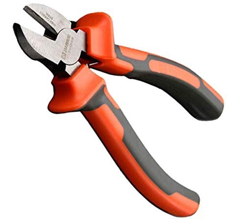 Pro 6” Diagonal Cutters by Edward Tools: Heavy Duty Wire and Zip Tie Cutters