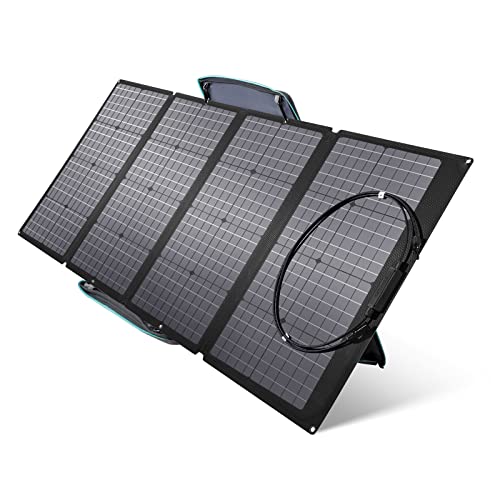EF ECOFLOW 160W Portable Solar Panel: Foldable, Waterproof, Adjustable Kickstand