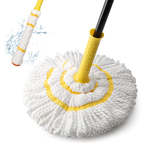 Effortless Floor Cleaning: Self-Wringing Twist Mop with Long Handle