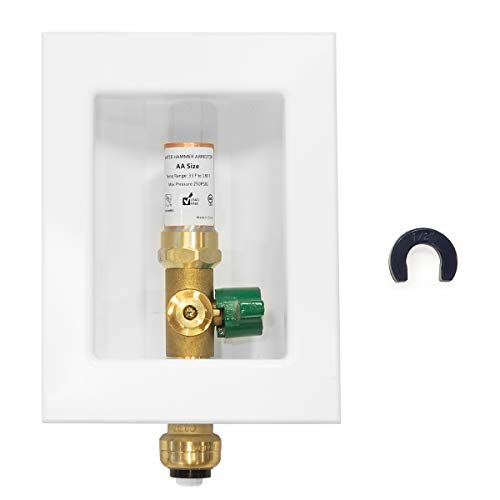 EFIELD Pre-Assembled Ice Maker Outlet Box with Ball Valve