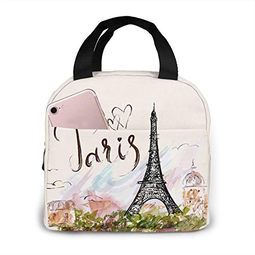 Eiffel Tower Lunch Bag for Women