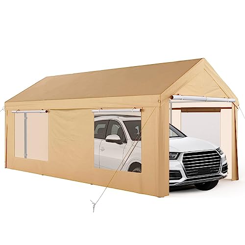 Eillion 10'x 20' Carport: Portable, Heavy Duty Canopy Tent