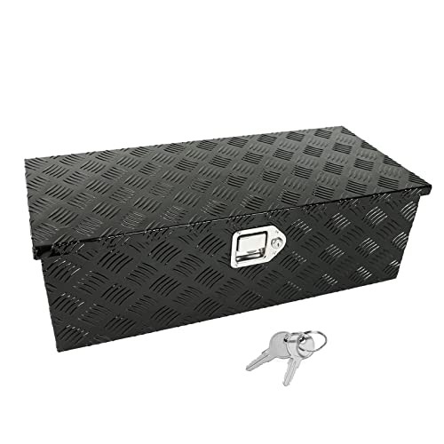 Eivojor 30" Aluminum Stripes Tool Box - Black