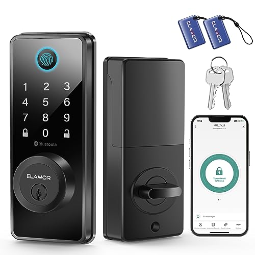 ELAMOR Smart Lock: Keyless Entry Bluetooth Deadbolt