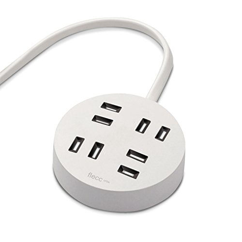 ELECOM Round Power Strip with Dust Resistant 4 Outlet