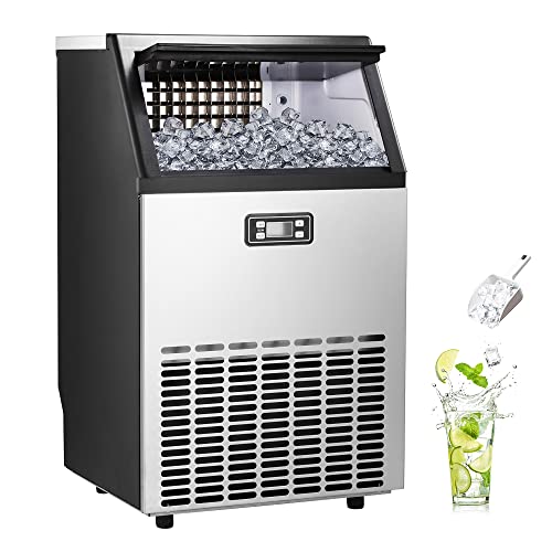 Zomagas Ice Maker, Commercial Ice Maker Machine 120-130LBS/24H with 28LBS  Storage Bin, Freestanding/Under Counter Ice Machine for  Home/Party/Bar/Restaurant,Include Water Filter, Scoop, Connection Hose -  Yahoo Shopping