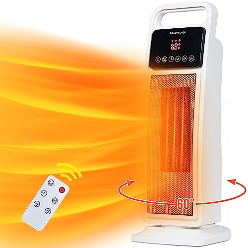 Electric Ceramic Space Heater with Remote and Safety Features