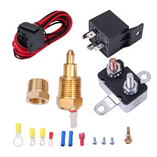 Electric Cooling Fan Thermostat Kit and Relay - Efficient Cooling Solution