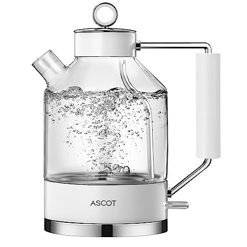 ASCOT 1.6L 1500W Glass Electric Kettle - Gold Stainless Steel