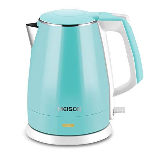 SFFD Pink Electric Kettle for Household use,Automatic Shutdown,Double Layer  Anti-Scald Design,Pink Stainless Steel Coating