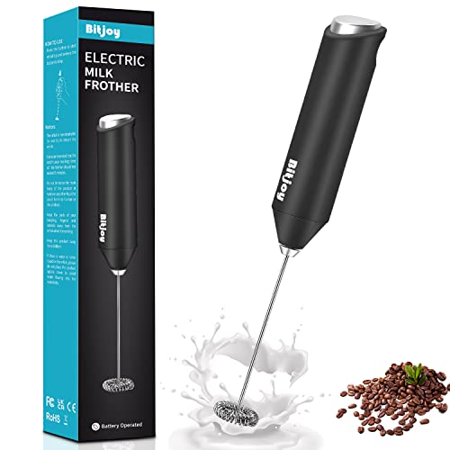 Elementi Electric Milk Frother Handheld (Black)