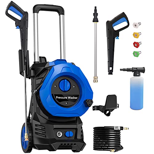 Electric Pressure Washer 4000Psi Max Pressure 2.6GPM Power Washer with 25 Ft Hose