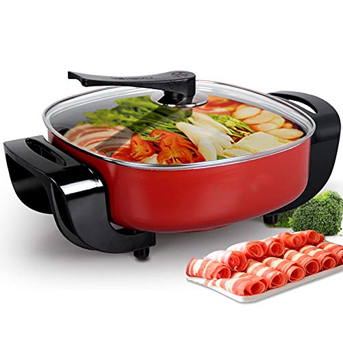 Electric Skillet Non Stick with Lid