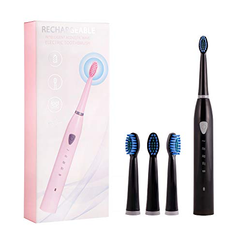 Electric Sonic Toothbrush for Adults: 5 Modes, 2 Mins Timer, USB Charging