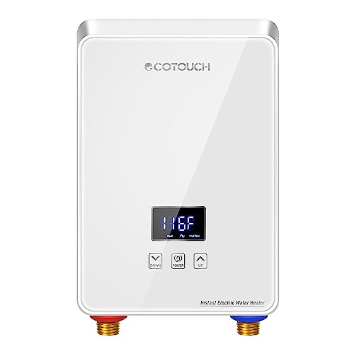 Electric Tankless Water Heater 6.5kw, ECOTOUCH Point-of-Use Hot Water Heater