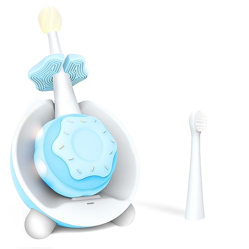 Electric Toothbrush for Kids with 2 Brush Heads & 3 Modes