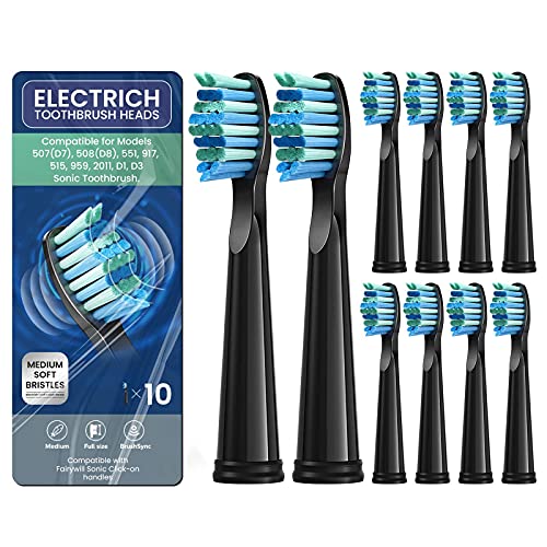 Electric Toothbrush Replacement Heads - 10 Pack