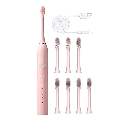 Rechargeable Power Toothbrush with 8 Brush Heads and 6 Modes
