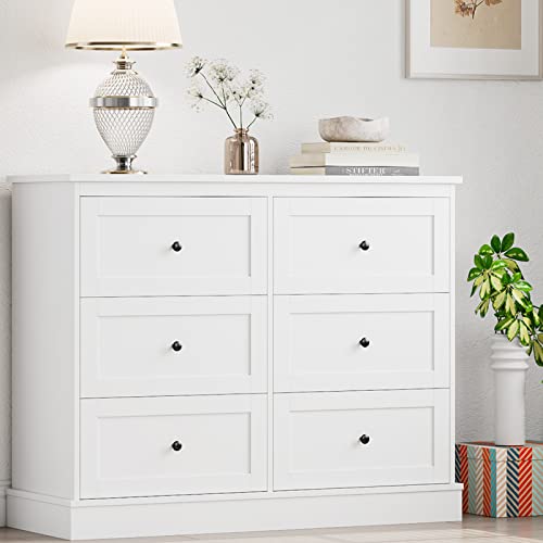 Elegant and Functional White Dresser with Ample Storage Space