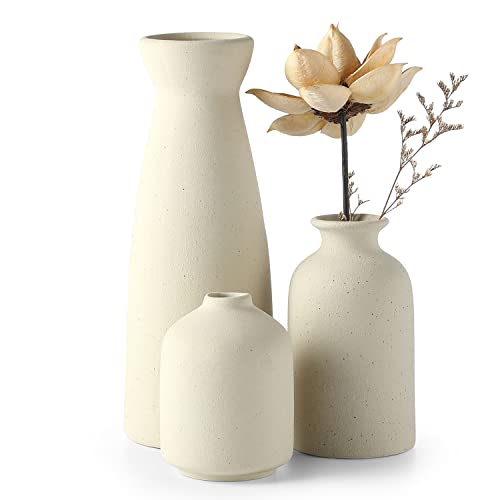 Elegant Ceramic Vase Set for Modern Boho Farmhouse Decor
