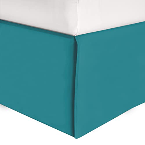 1500 Thread Count Egyptian Quality Bedskirt, Queen, Tempo Teal