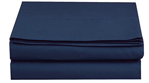 Elegant Comfort Luxury Fitted Sheet - Navy Blue