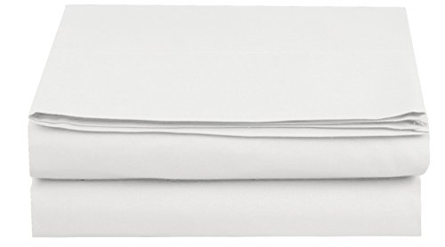 Elegant Comfort Luxury 1500 Thread Count Egyptian Quality King Flat Sheet, White