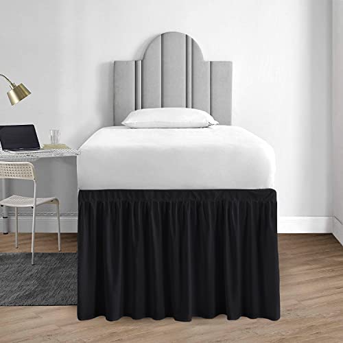 Elegant Dorm Room Bed Skirt - Brushed Microfiber - 1000 Series Bedskirts