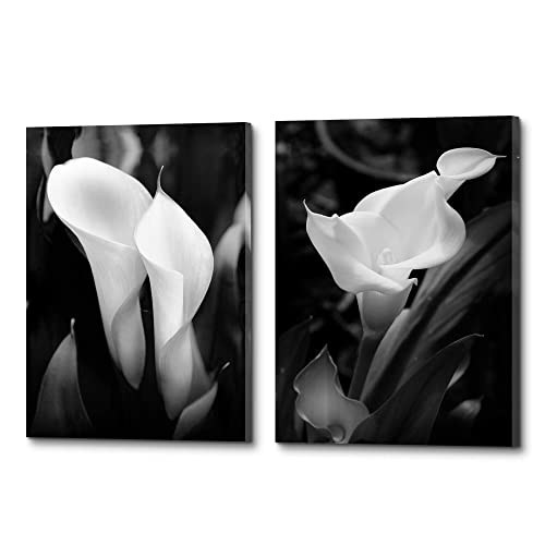 Elegant Floral Wrapped Canvas Picture Prints Modern Living Room Painting Photography