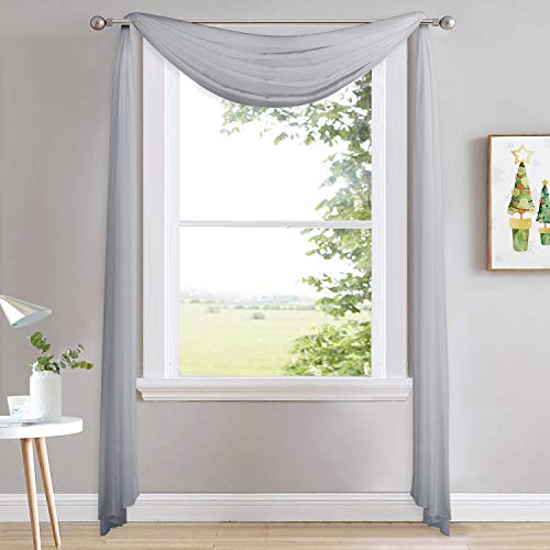 Elegant Lightweight Voile Sheer Curtain - NICETOWN Scarf Curtain