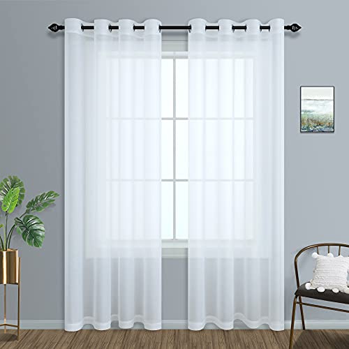 Elegant Sheer Curtains for Living Room and Bedroom