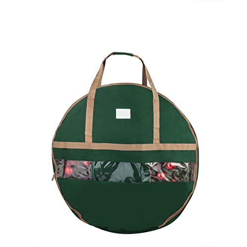 Elf Stor 48" Decorative Wreath Storage Bag, Green