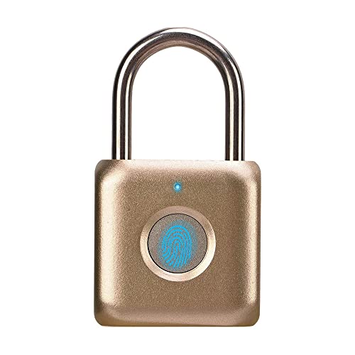 Laxre Smart Padlock with Keyless Entry, Water Resistant, Bluetooth Keypad,  7.5mm Stainless Steel Beam, 1 Year Battery Life 