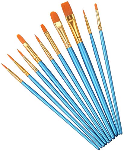 Elisel Paint Brush Set - Nylon Hair Art Brushes for Acrylic Painting