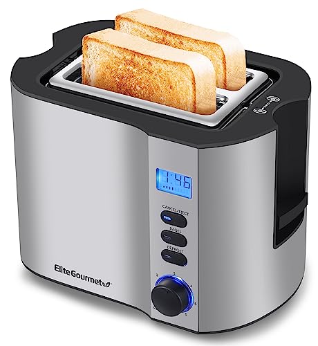 Elite Gourmet 2-Slice Toaster with Bagel Function