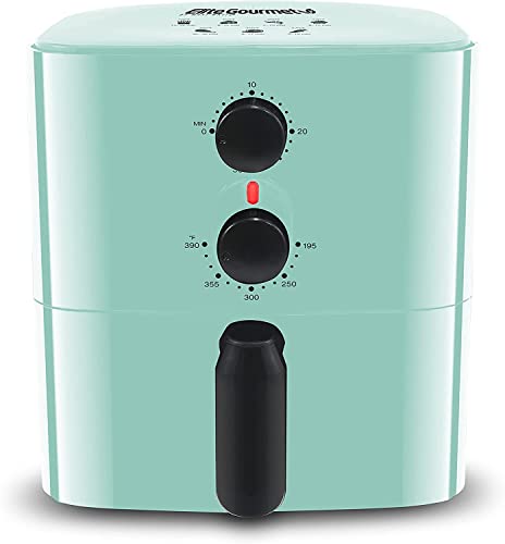 Compact Elite Gourmet Electric Hot Air Fryer: Timer & Temperature Controls