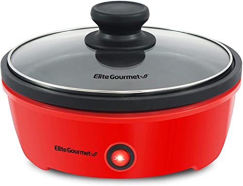 Elite Gourmet Personal Stir Fry Griddle Pan: Rapid Heat, 650W Electric Skillet